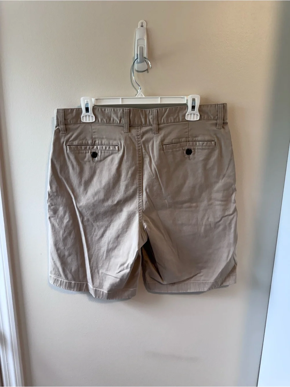 Daniel Hechter Beige Flat Front Chino Shorts